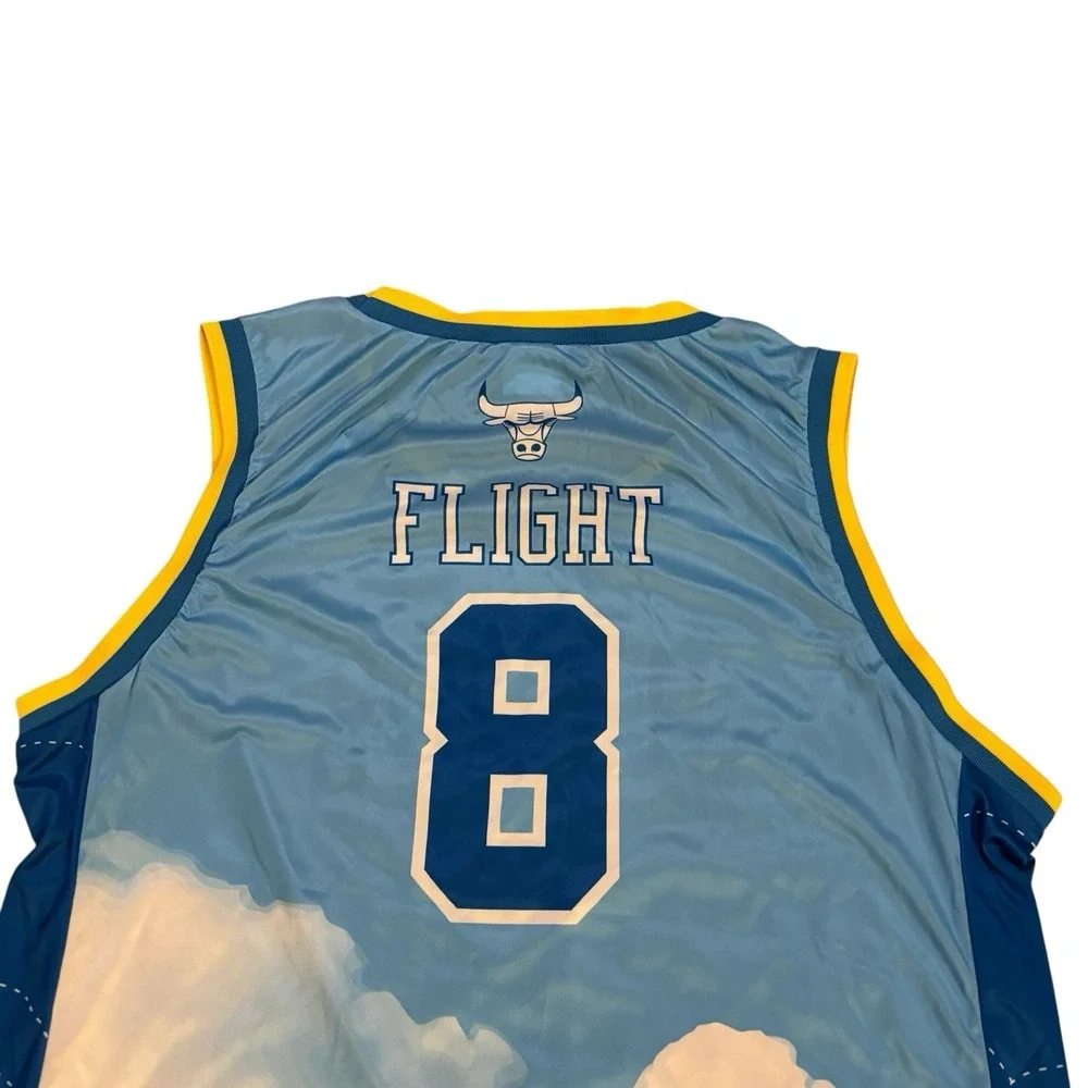 Chicago Bulls SGA Jersey All Over Sky Print Zach LaVine‎ NBC Chicago Mens Large - Picture 8 of 10